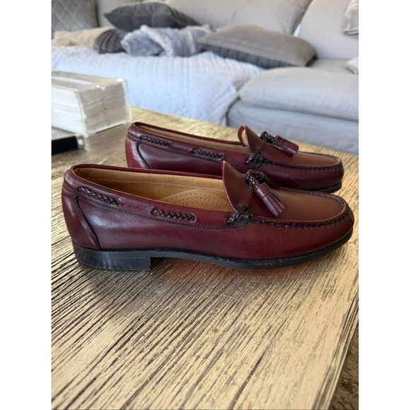 Allen Edmonds Kittery Oxblood Tassel Loafers sz   9.5 EUC main image 5